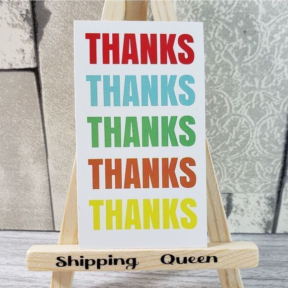 8/$20 Poshmark Thank You Cards Shipping Feedback - Picture 1 of 2